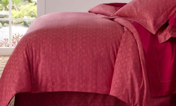 Constantinople Duvet Cover-Raspberry